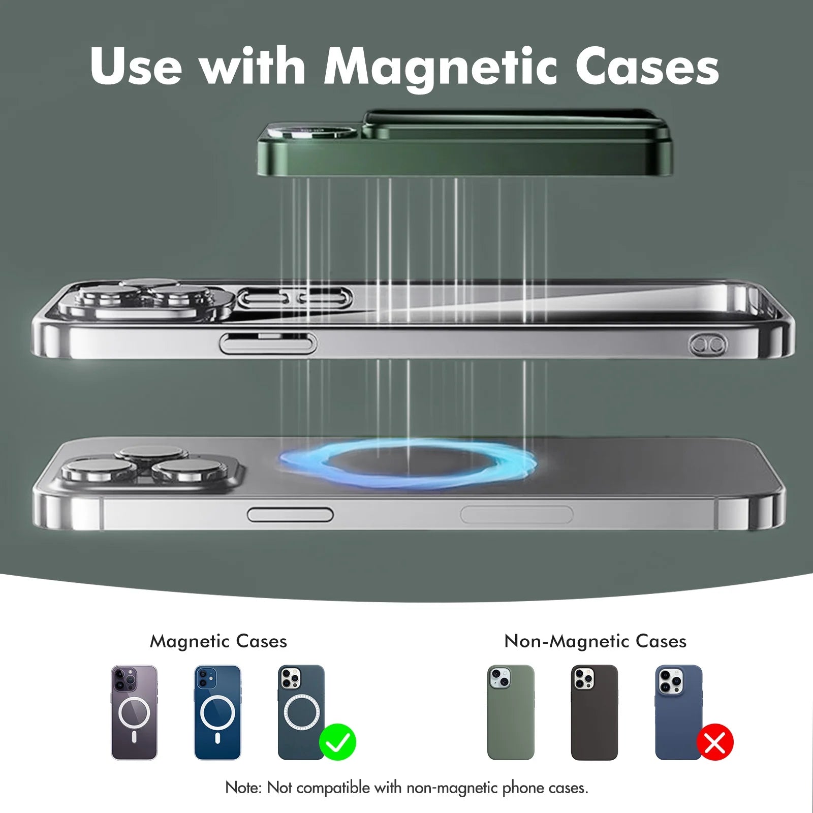 Portable Wireless Power Bank,2 in 1 Magnetic Charger 10000Mah 22.5W, with LED Power Display, Suitable for Outdoor Emergency Backup Power Bank, Compatible with Multi Device, Green